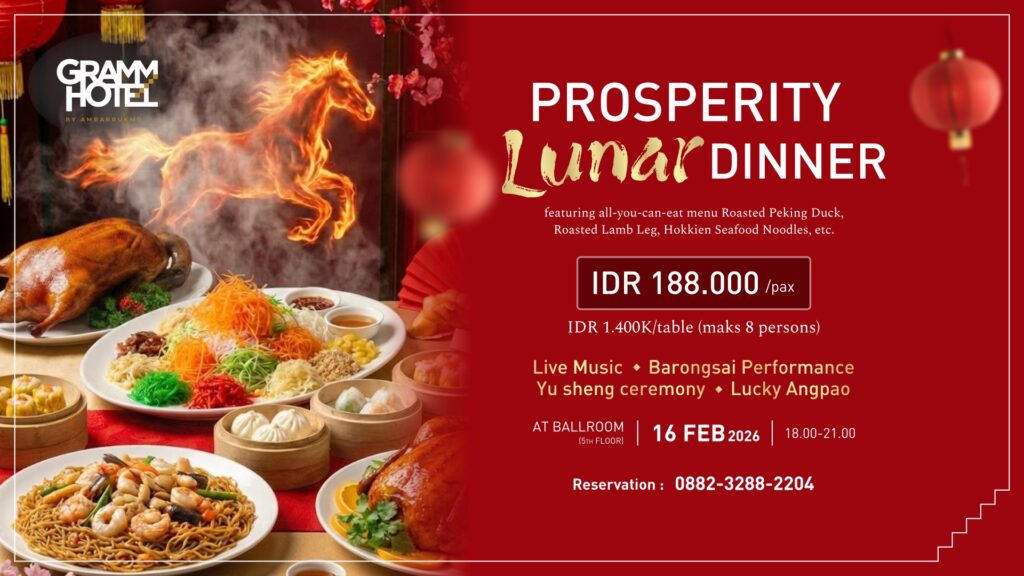 Gramm Hotel Yogyakarta - Chinese New Year Dinner yogyakarta 2026