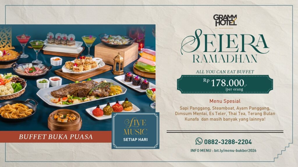 ramadan iftar package 2026 - gramm hotel by ambarrukmo