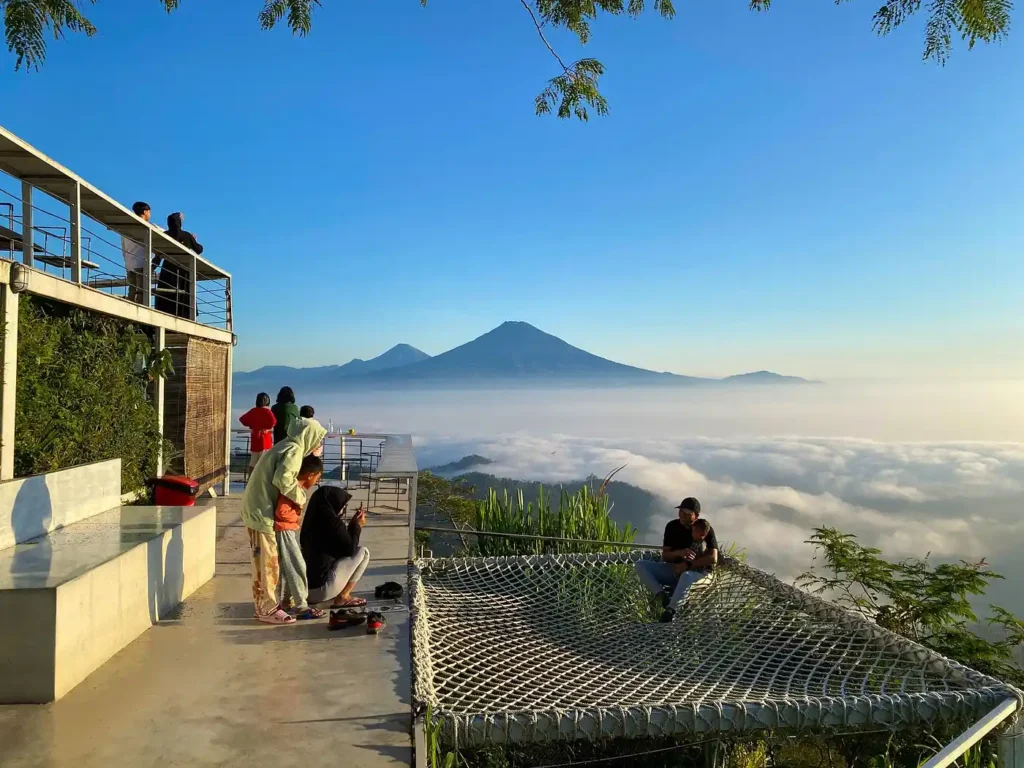Tumpeng Menoreh viewpoint in Menoreh Hills