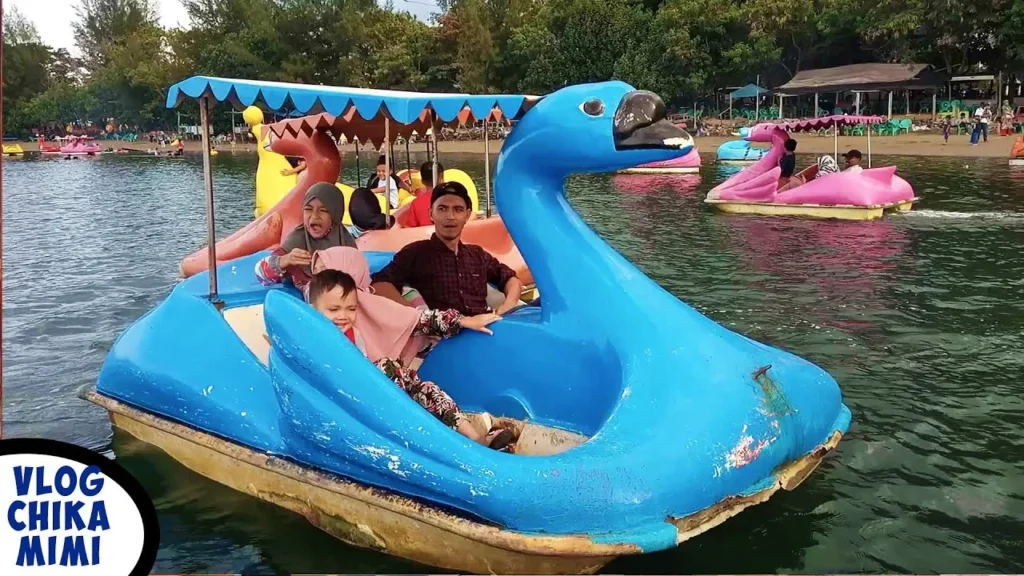 Duck boats rides at Glagah Beach