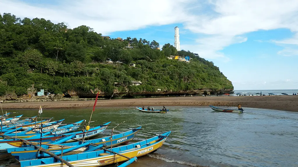 Baron Beach in Gunungkidul