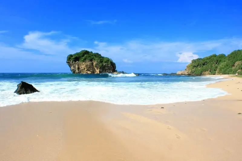 Jungwok Beach in Gunungkidul