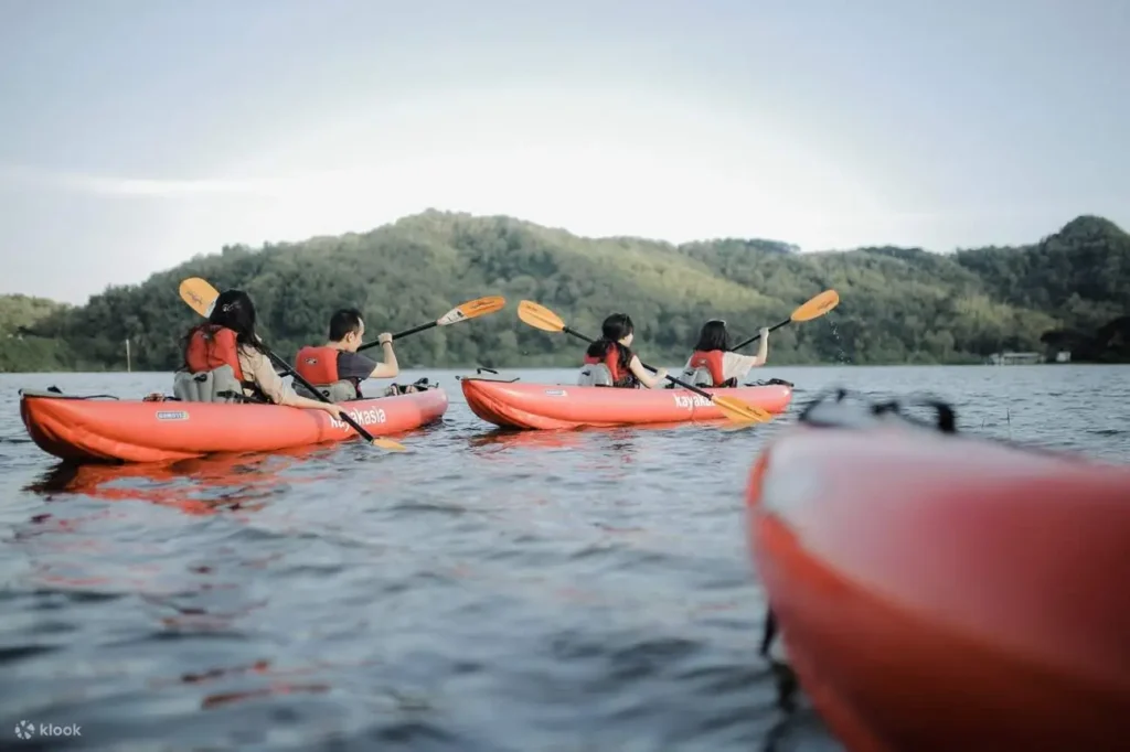 Kayaking at Waduk Sermo