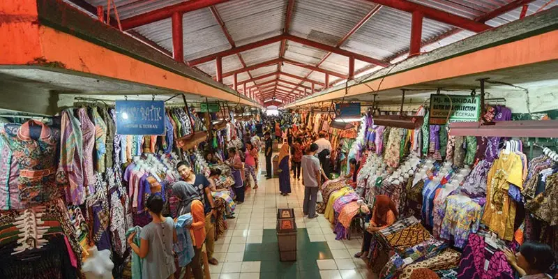 Stalls at Beringharjo Market