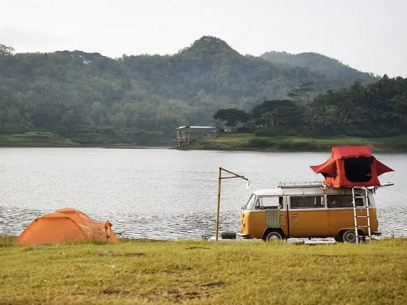 Camping at Waduk Sermo