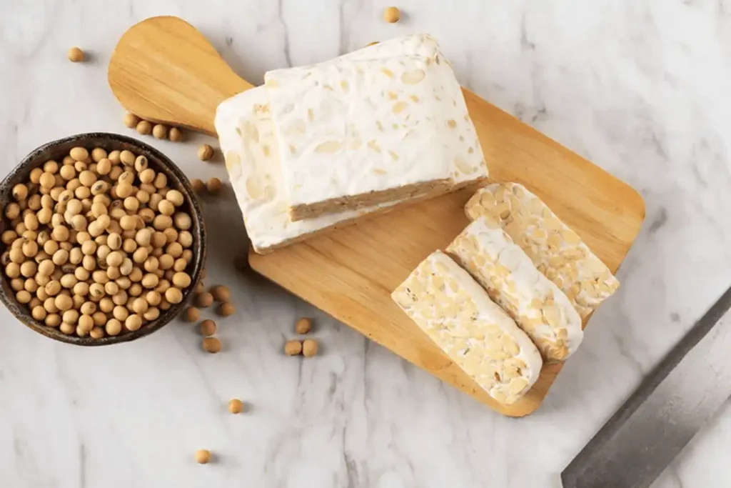 Tempe made of soy beans