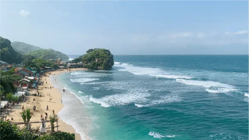 Indrayanti Beach in Gunungkidul