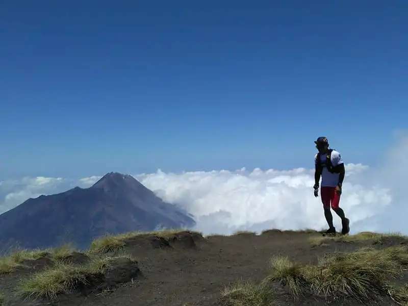 Trail running Merapi