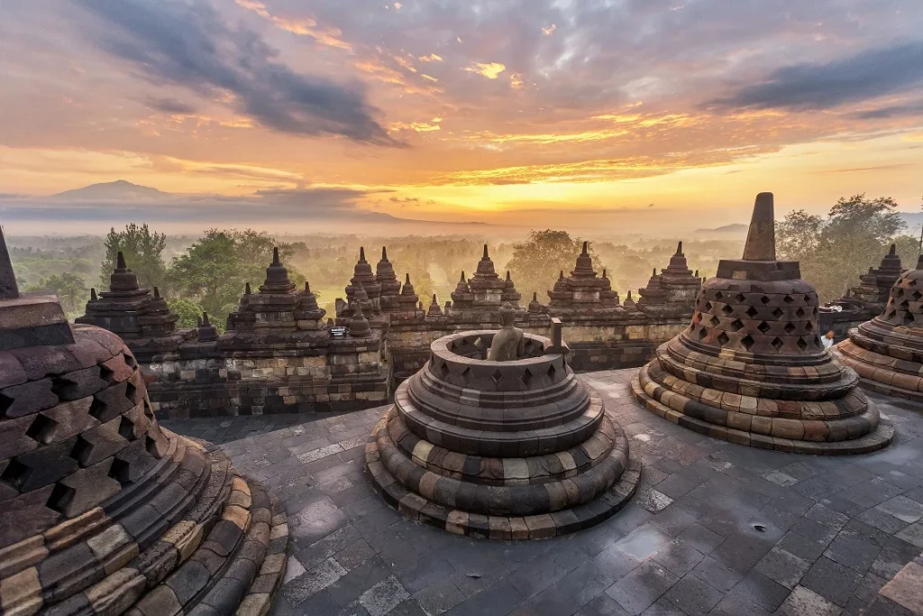 Temples in central java - Borobudur Temple