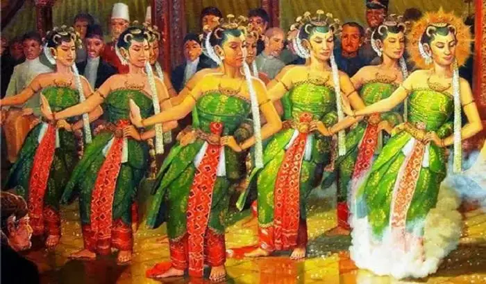 Nine dancers Bedhaya Ketawang