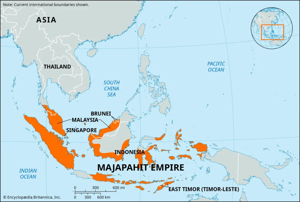 Majapahit Kingdom map